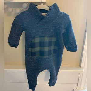 Thimble Collection Plaid Pocket Onesie